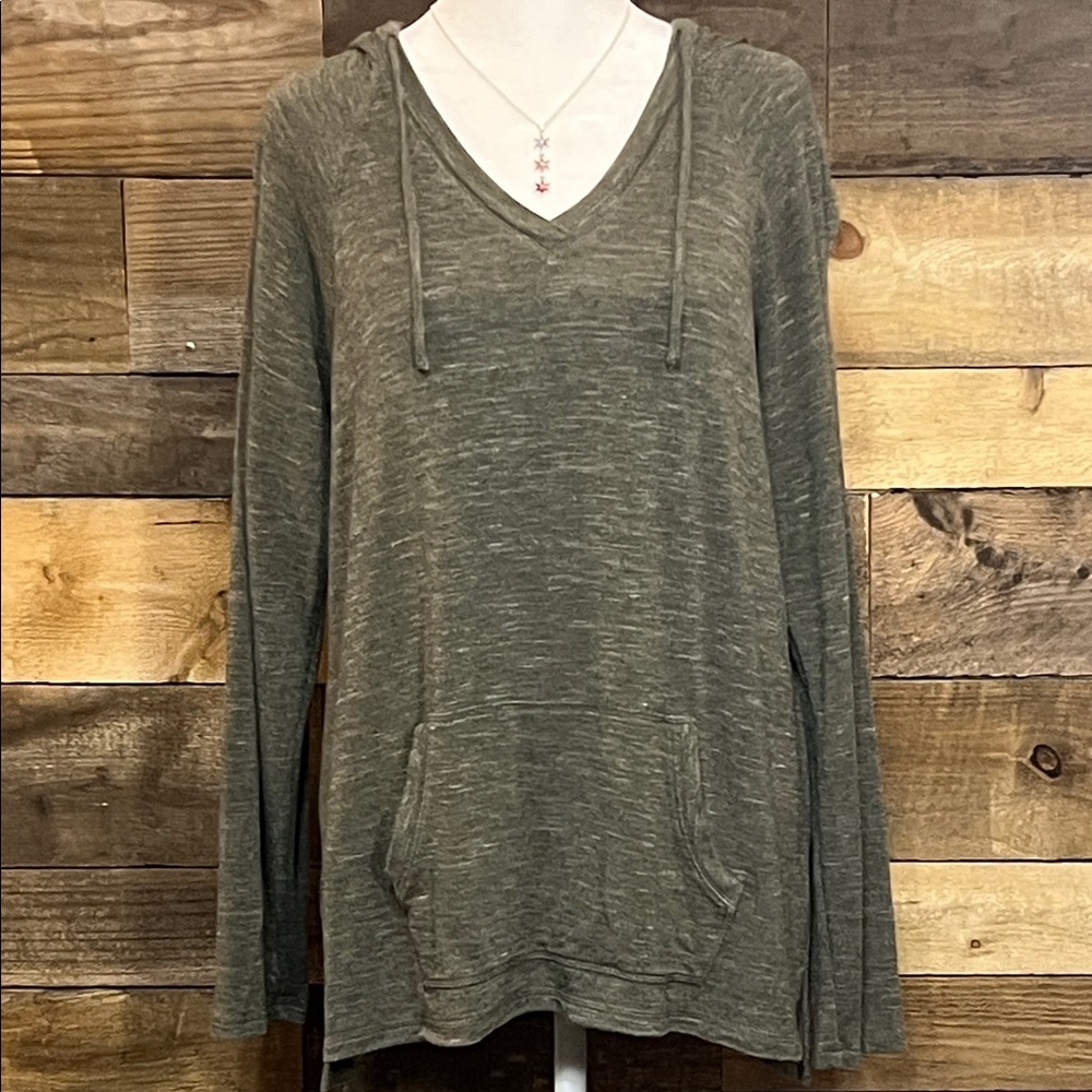 Sunday Olive V-Neck Women's Sweater